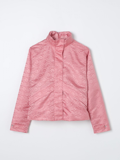 Gucci Kids' Jacket Gg Dots Jacket In Rosa