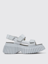 Camper Bcn Platform Sandals In Grey