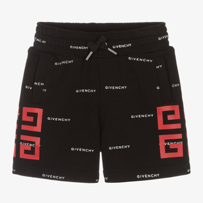 Givenchy Babies' Boys Black 4g Cotton Shorts