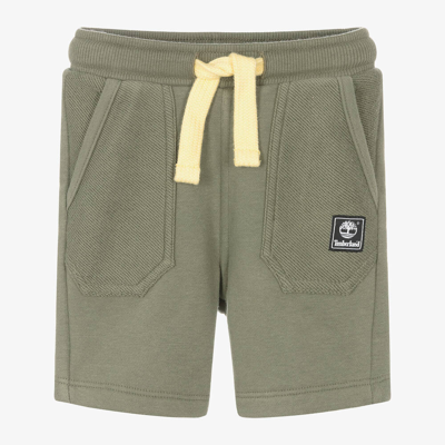 Timberland Baby Boys Green Cotton Jersey Shorts
