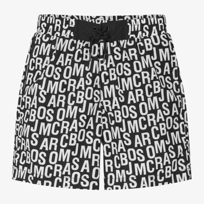 Marc Jacobs Babies'  Boys Black & White Print Swim Shorts
