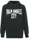 Palm Angels Man Sweatshirt Lead Size L Cotton In 0701
