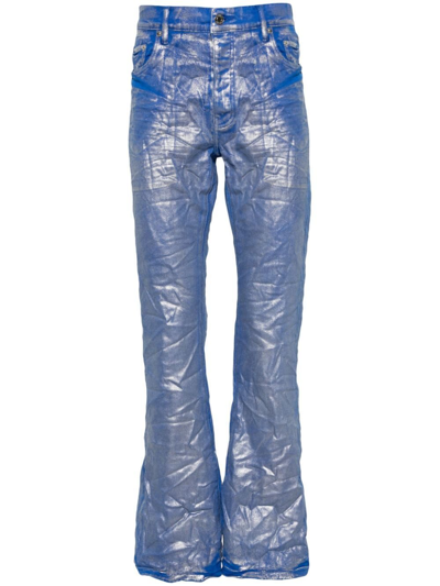 Purple Brand P004 Mid-rise Flared Jeans In Blue