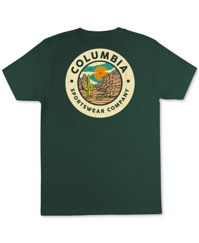 Columbia Men's Inhabited Classic-fit Logo Graphic T-shirt In Spruce
