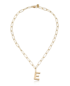 Ettika Paperclip Chain Initial Necklace In Gold-e