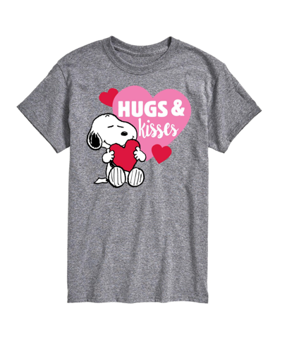 Airwaves Men's Peanuts Short Sleeve T-shirt In Gray