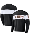 FANATICS MEN'S DARIUS RUCKER COLLECTION BY FANATICS BLACK SAN FRANCISCO GIANTS STRIPE PULLOVER SWEATSHIRT