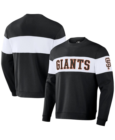 Fanatics Men's Darius Rucker Collection By  Black San Francisco Giants Stripe Pullover Sweatshirt
