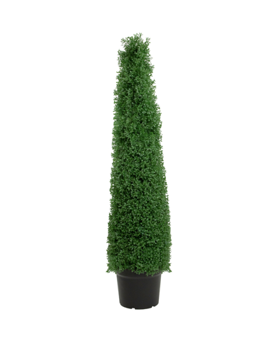 Northlight 4' Artificial Boxwood Cone Topiary Tree With Pot Unlit In Green