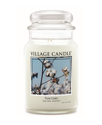 Village Candle Pure Linen In White