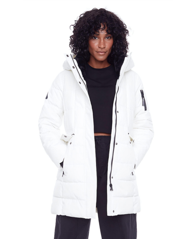 Alpine North Kootney | Women's Vegan Down (recycled) Mid-length Parka, Cloud