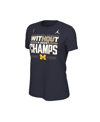 Jordan Women's  Navy Michigan Wolverines College Football Playoff 2023 National Champions Locker Room In Navy