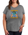 AIR WAVES AIR WAVES TRENDY PLUS SIZE EARTH DAY GRAPHIC T-SHIRT