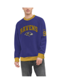 TOMMY HILFIGER MEN'S TOMMY HILFIGER PURPLE BALTIMORE RAVENS REESE RAGLAN TRI-BLEND PULLOVER SWEATSHIRT