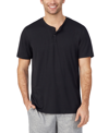 CUDDL DUDS MEN'S FAR-INFRARED ENHANCE SLEEP SHORT SLEEVES HENLEY TOP