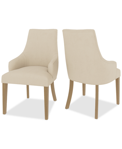 Macy's Nelin 2pc Dining Chair Set In Ivory