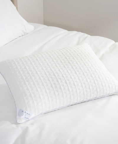 Brookstone Just Right Memory Foam And Plush Fiberfill Pillow, 20 X 28 In White