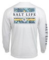 SALT LIFE MEN'S SALT LIFE LOUNGE LIFE GRAPHIC LONG SLEEVE T-SHIRT