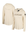 COLOSSEUM WOMEN'S COLOSSEUM CREAM COLORADO BUFFALOES OHT MILITARY-INSPIRED APPRECIATION CASEY RAGLAN LONG SLEE