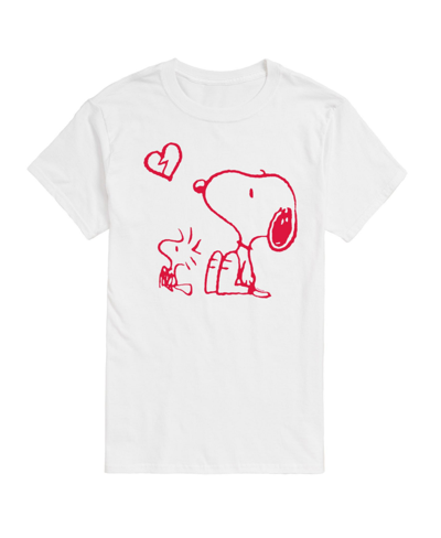 Airwaves Men's Peanuts Short Sleeve T-shirt In White