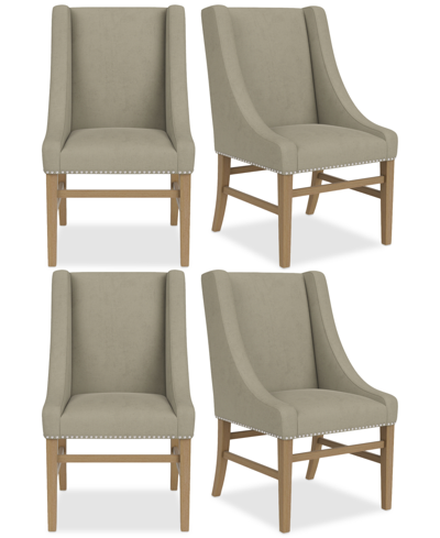 Macy's Eryk 4pc Host Chair Set In Sand