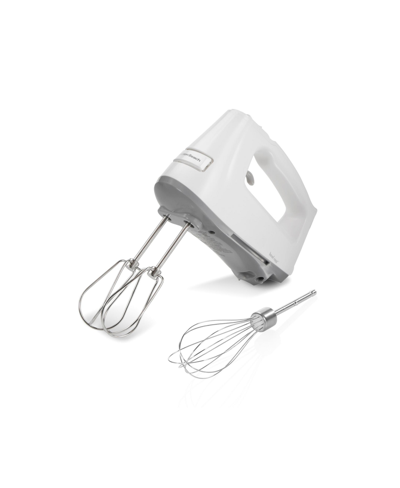 Hamilton Beach 3 Speed Hand Mixer In White