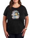 AIR WAVES AIR WAVES TRENDY PLUS SIZE CELESTIAL DREAMER GRAPHIC T-SHIRT