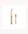 Year & Day 2-pc Cheese Knife Set In Matte Gold