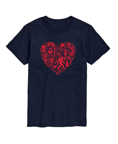 Airwaves Men's Valentines Day Short Sleeve T-shirt In Blue