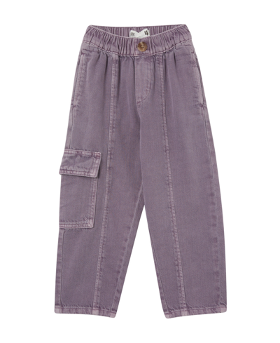 Cotton On Kids' Big Girls Katie Cargo Pants In Dusk Purple