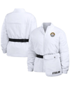 Wear By Erin Andrews Women's  White Pittsburgh Steelers Packaway Full-zip Puffer Jacket In White