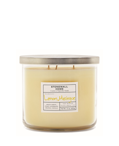 Stonewall Home Lemon Meringue Candle In Yellow