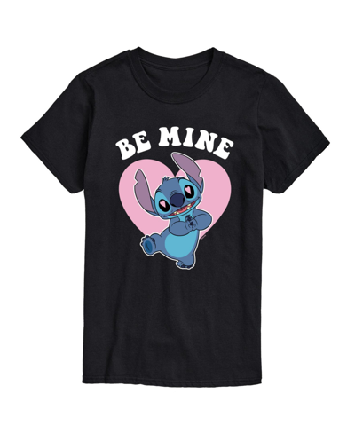 Airwaves Men's Lilo And Stitch Short Sleeve T-shirt In Black