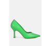 London Rag Rarity Point Toe Stiletto Heeled Pumps In Green