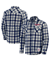 Fanatics Men's Darius Rucker Collection By  Navy Cleveland Guardians Plaid Flannel Button-up Shirt In Navy