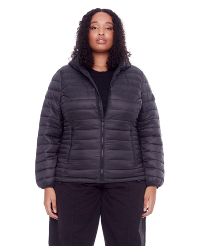 Alpine North Yoho Plus | Women's Vegan Down (recycled) Lightweight Packable Puffer, Black (plus Size)