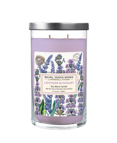 Michel Design Works Lavender Rosemary Large Tumbler Candle In Green