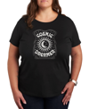 AIR WAVES TRENDY PLUS SIZE COSMIC DREAMER GRAPHIC T-SHIRT
