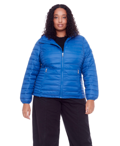 Alpine North Yoho Plus | Women's Vegan Down (recycled) Lightweight Packable Puffer, Cobalt (plus Size) In Blue