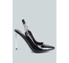 London Rag Coveted High Heeled Sling Back Sandal In Black