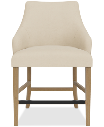 Macy's Nelin 8pc Counter Height Chair Set In Ivory
