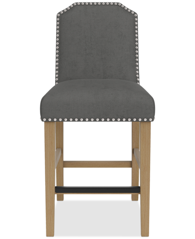 Macy's Hinsen Counter Height Chair In Slate