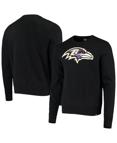 47 Brand Men's ' Black Baltimore Ravens Ravens Flock Regional Headline Pullover Hoodie