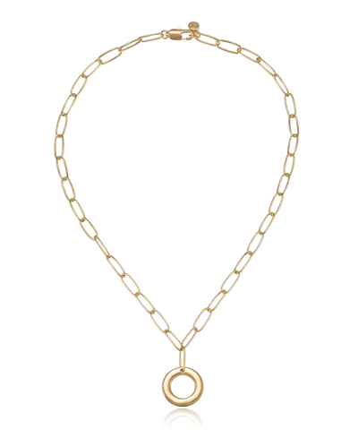 Ettika Paperclip Chain Initial Necklace In Gold-o