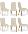 MACY'S HINSEN 6PC DINING CHAIR SET