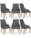 Macy's Nelin 6pc Dining Chair Set In Slate