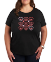 AIR WAVES AIR WAVES TRENDY PLUS SIZE VALENTINE'S DAY GRAPHIC T-SHIRT