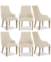 Macy's Nelin 6pc Dining Chair Set In Ivory