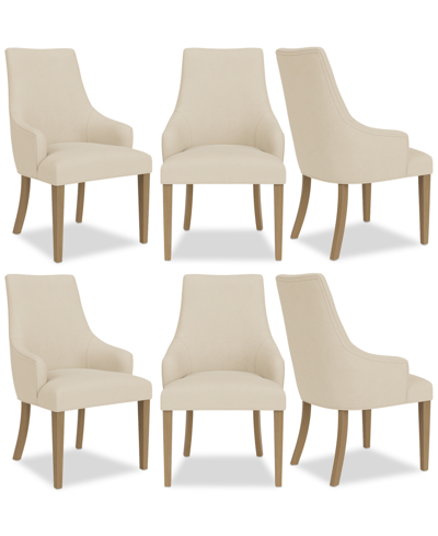 Macy's Nelin 6pc Dining Chair Set In Ivory