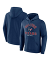 Fanatics Branded  Navy Houston Texans Between The Pylons Pullover Hoodie In Navy